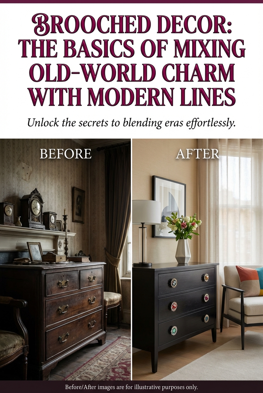 Brooched Decor: The Basics of Mixing Old-World Charm with Modern Lines - photo 5