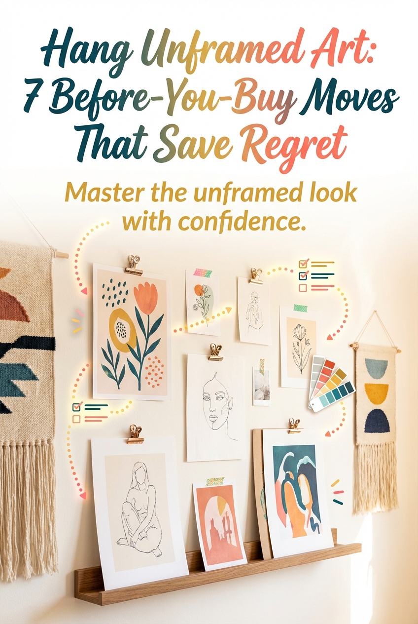 Hang Unframed Art: 7 Before – You – Buy Moves That Save Regret - photo 2