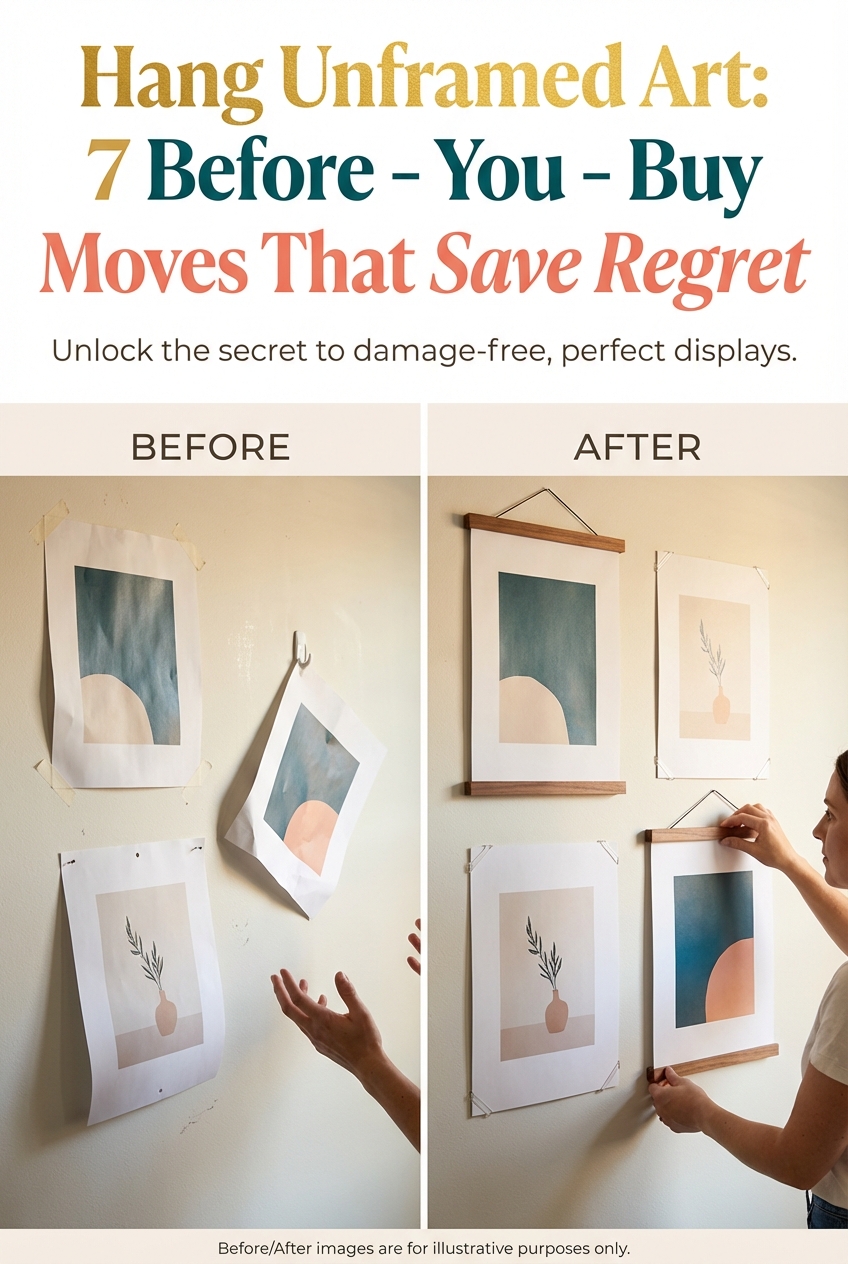 Hang Unframed Art: 7 Before – You – Buy Moves That Save Regret - photo 5