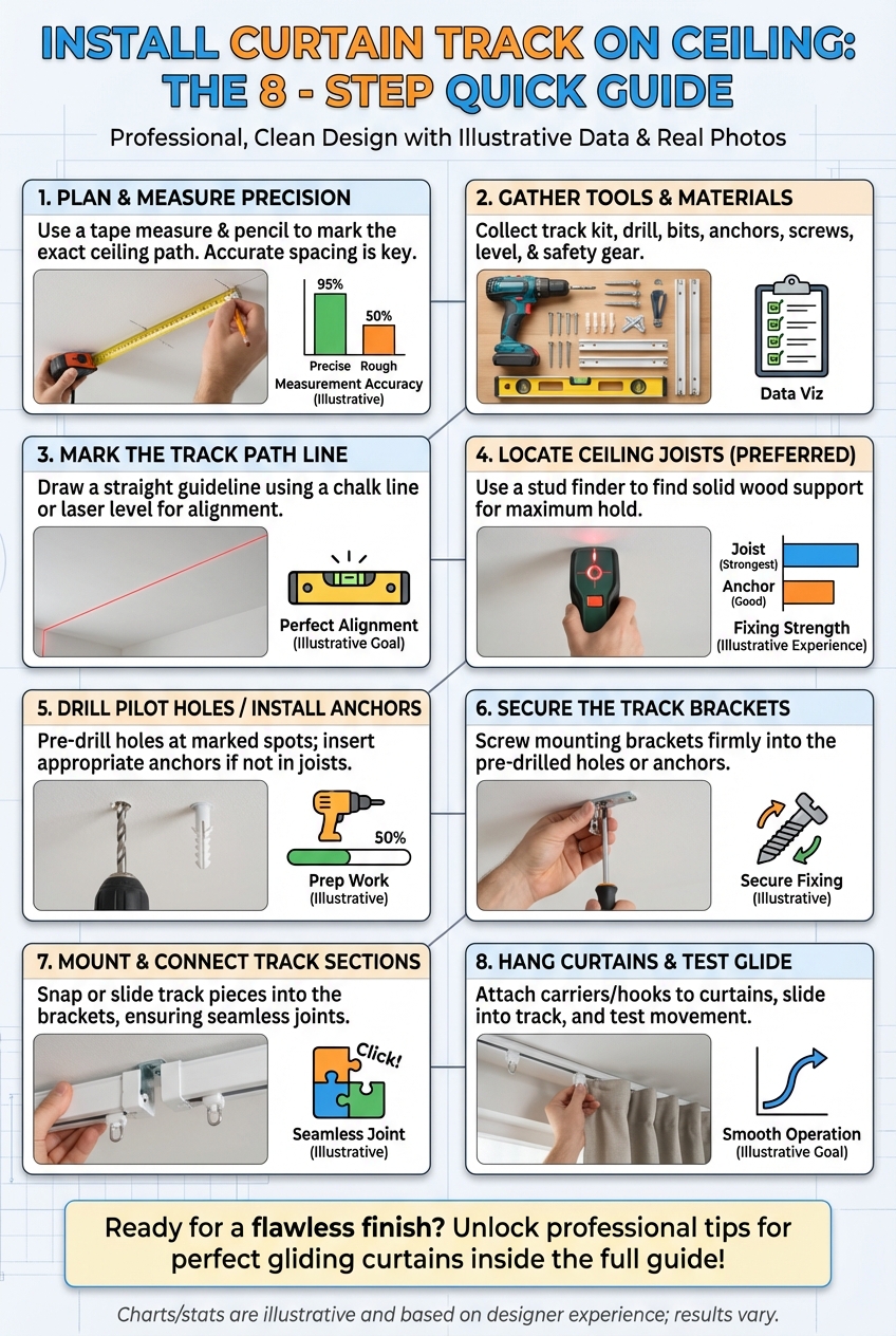 Install Curtain Track on Ceiling: the 8 – Step Quick Guide - photo 3