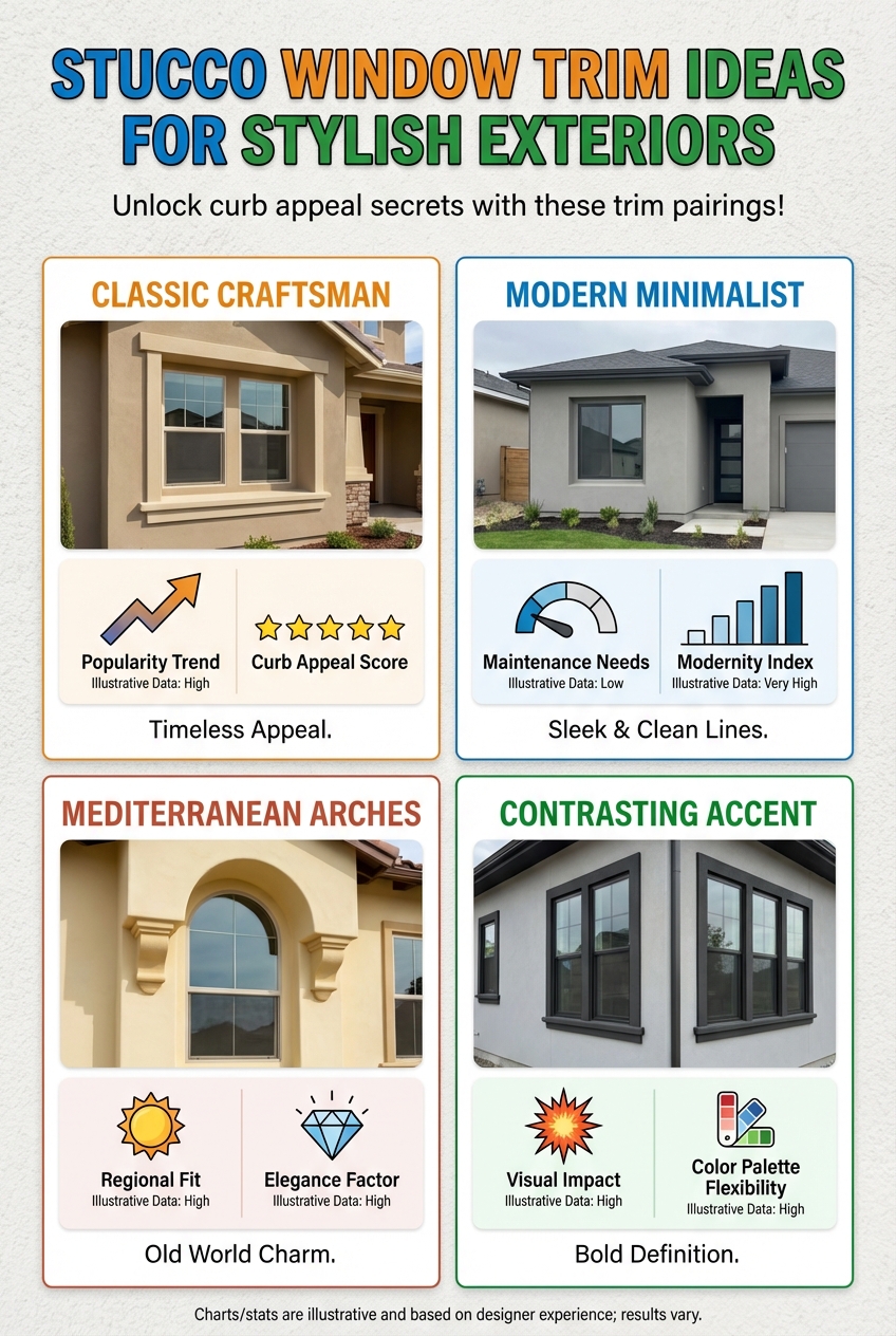 Stucco Window Trim Ideas for Stylish Exteriors - photo 3