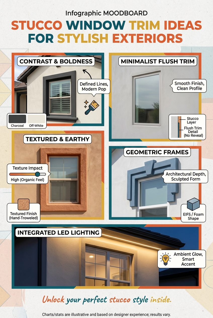 Stucco Window Trim Ideas for Stylish Exteriors - photo 4