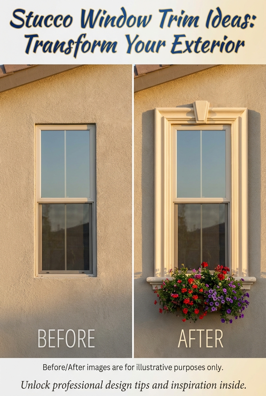 Stucco Window Trim Ideas for Stylish Exteriors - photo 5