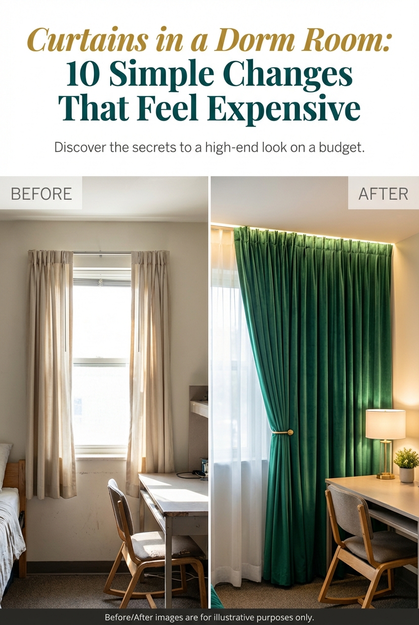 Curtains in a Dorm Room: 10 Simple Changes That Feel Expensive - photo 5