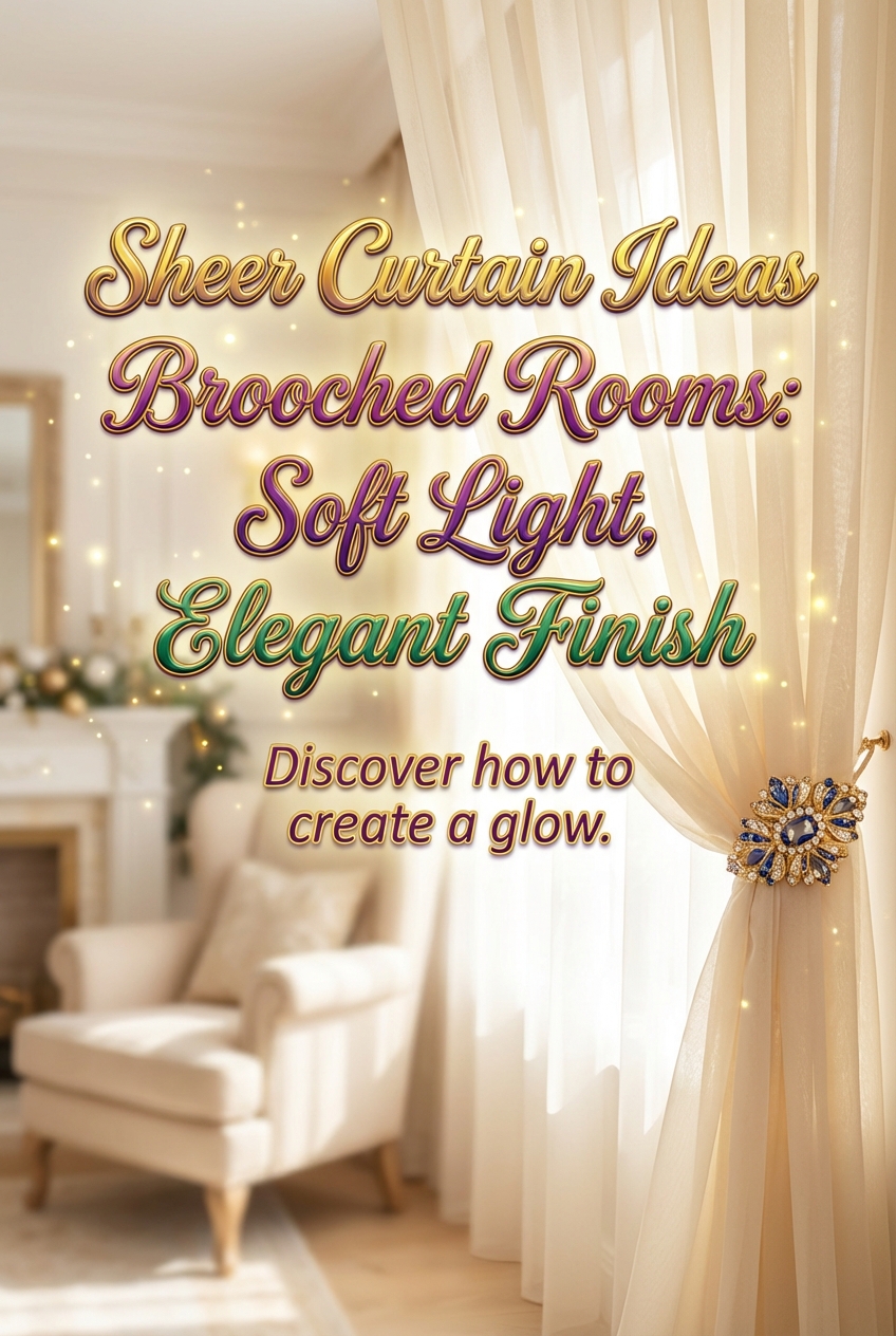 Sheer Curtain Ideas for Brooched Rooms: Soft Light, Elegant Finish - photo 2