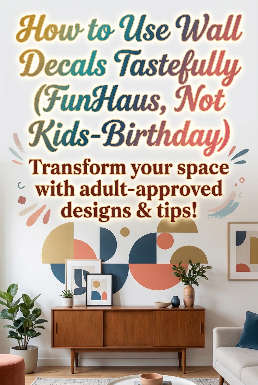 How to Use Wall Decals Tastefully (FunHaus, Not Kids-Birthday) - photo 2