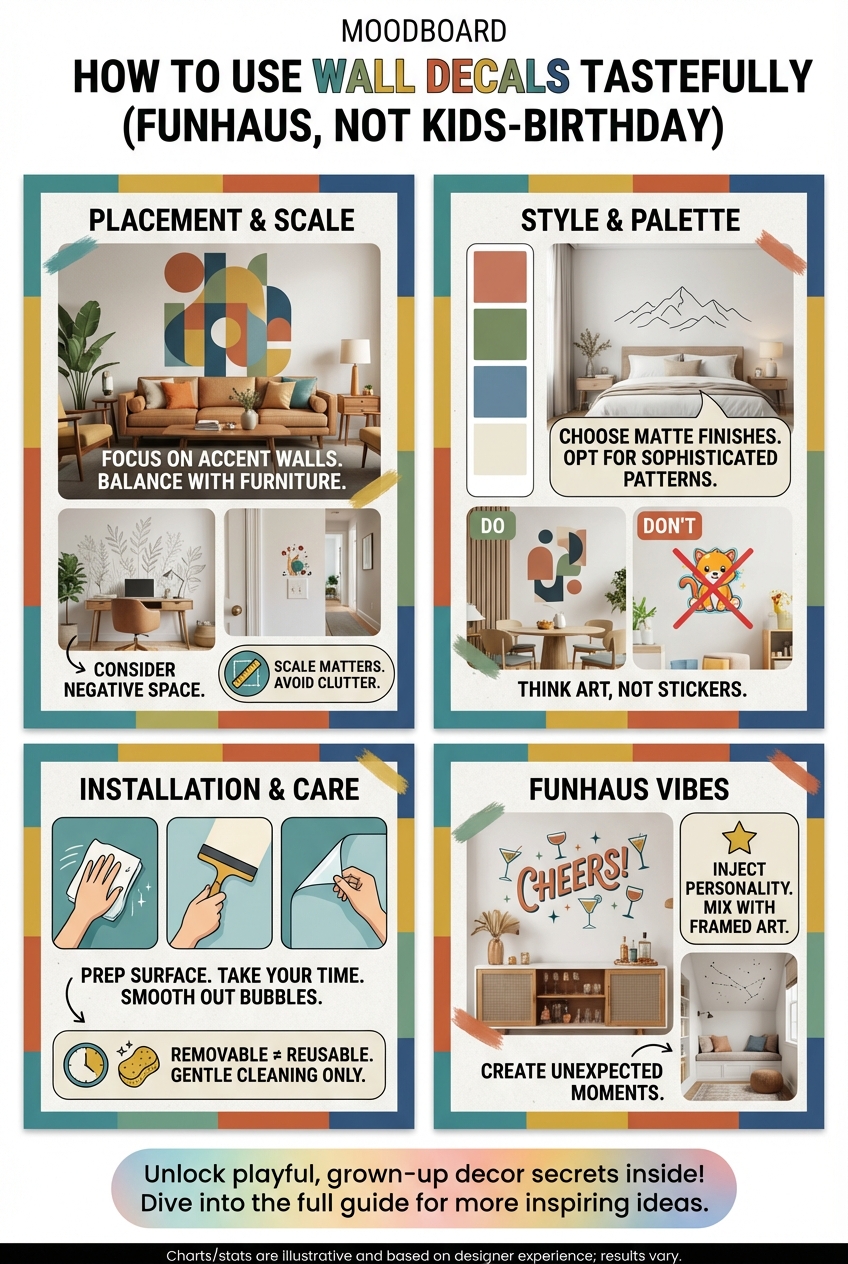 How to Use Wall Decals Tastefully (FunHaus, Not Kids-Birthday) - photo 4