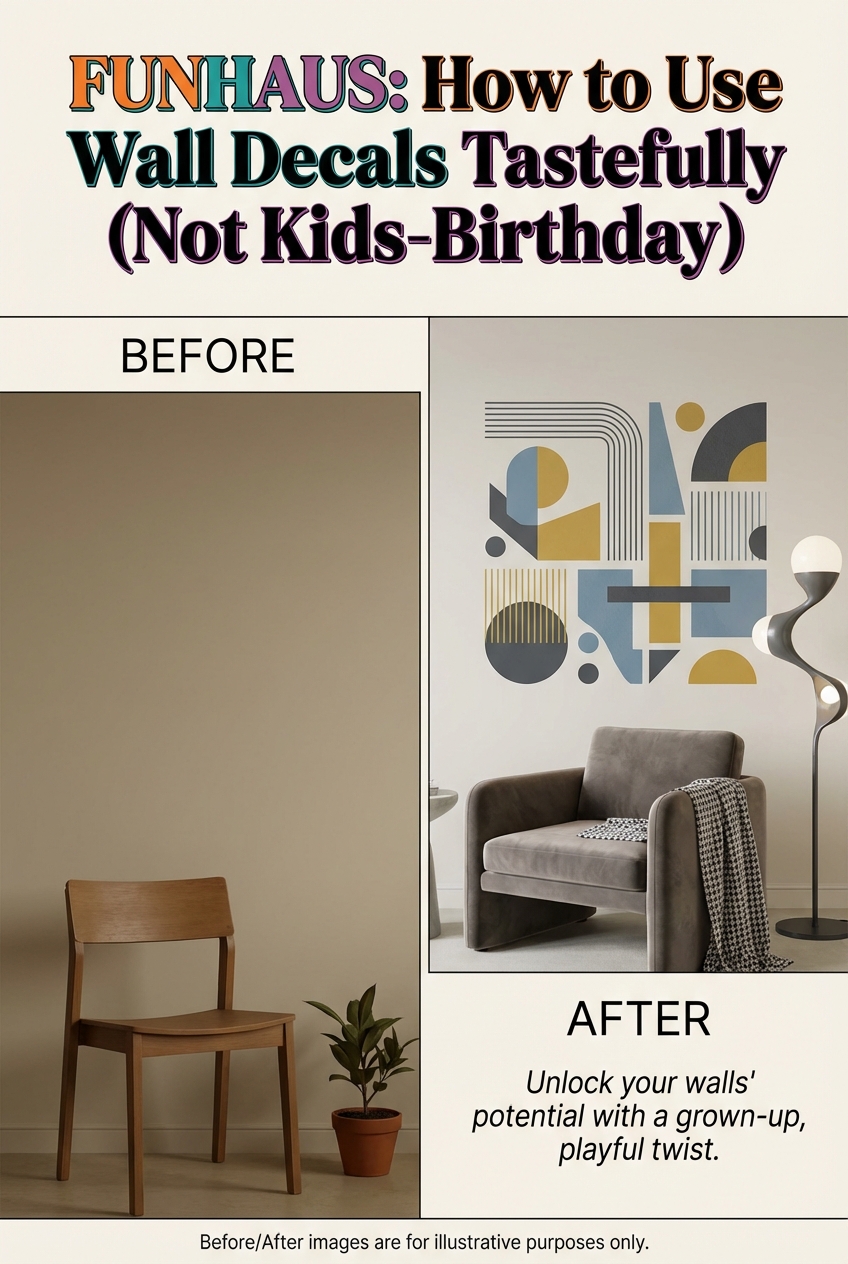 How to Use Wall Decals Tastefully (FunHaus, Not Kids-Birthday) - photo 5