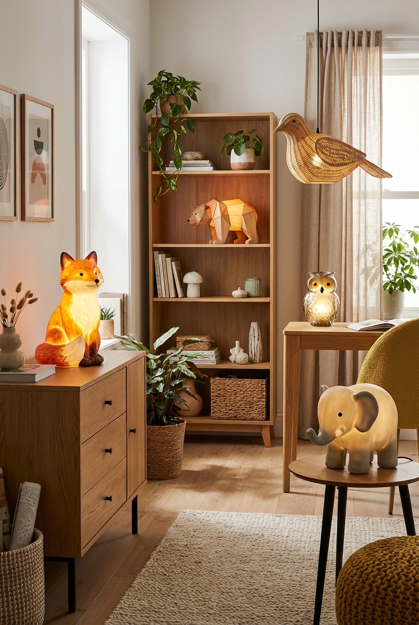 Bring Wildlife Home with These Beautiful Animal – Shaped Lamps: 7 Cozy Touches Without Clutter