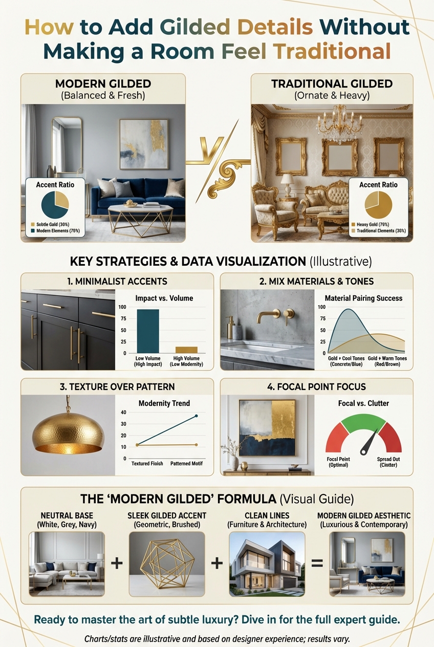 How to Add Gilded Details Without Making a Room Feel Traditional - photo 3