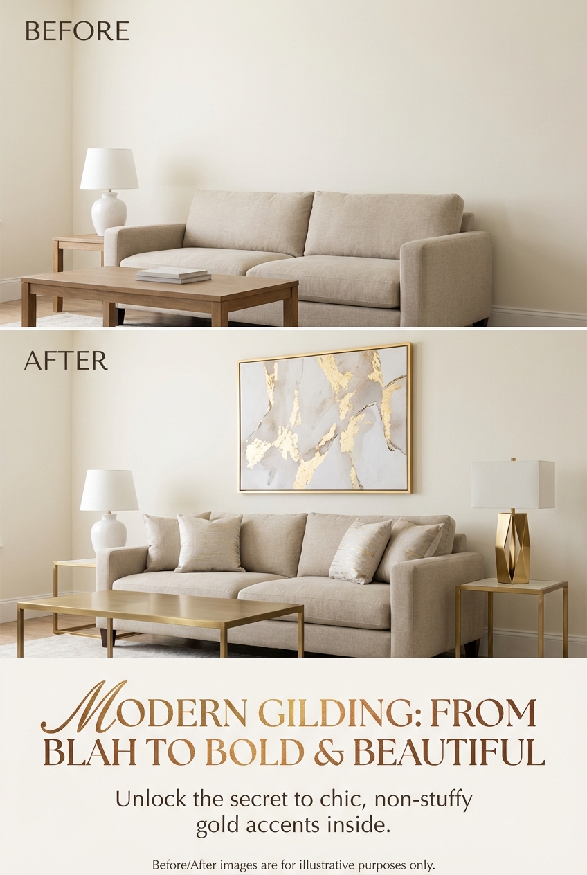 How to Add Gilded Details Without Making a Room Feel Traditional - photo 5
