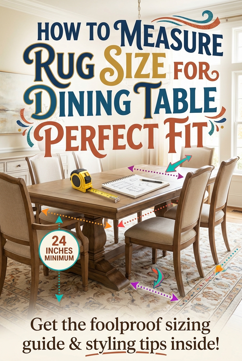 How to Measure Rug Size for Dining Table Perfect Fit - photo 2