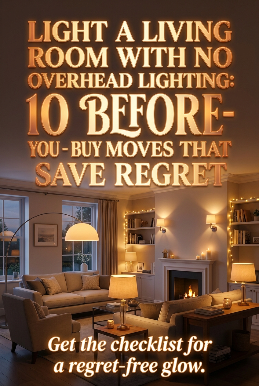 Light a Living Room with No Overhead Lighting: 10 Before – You – Buy Moves That Save Regret - photo 2