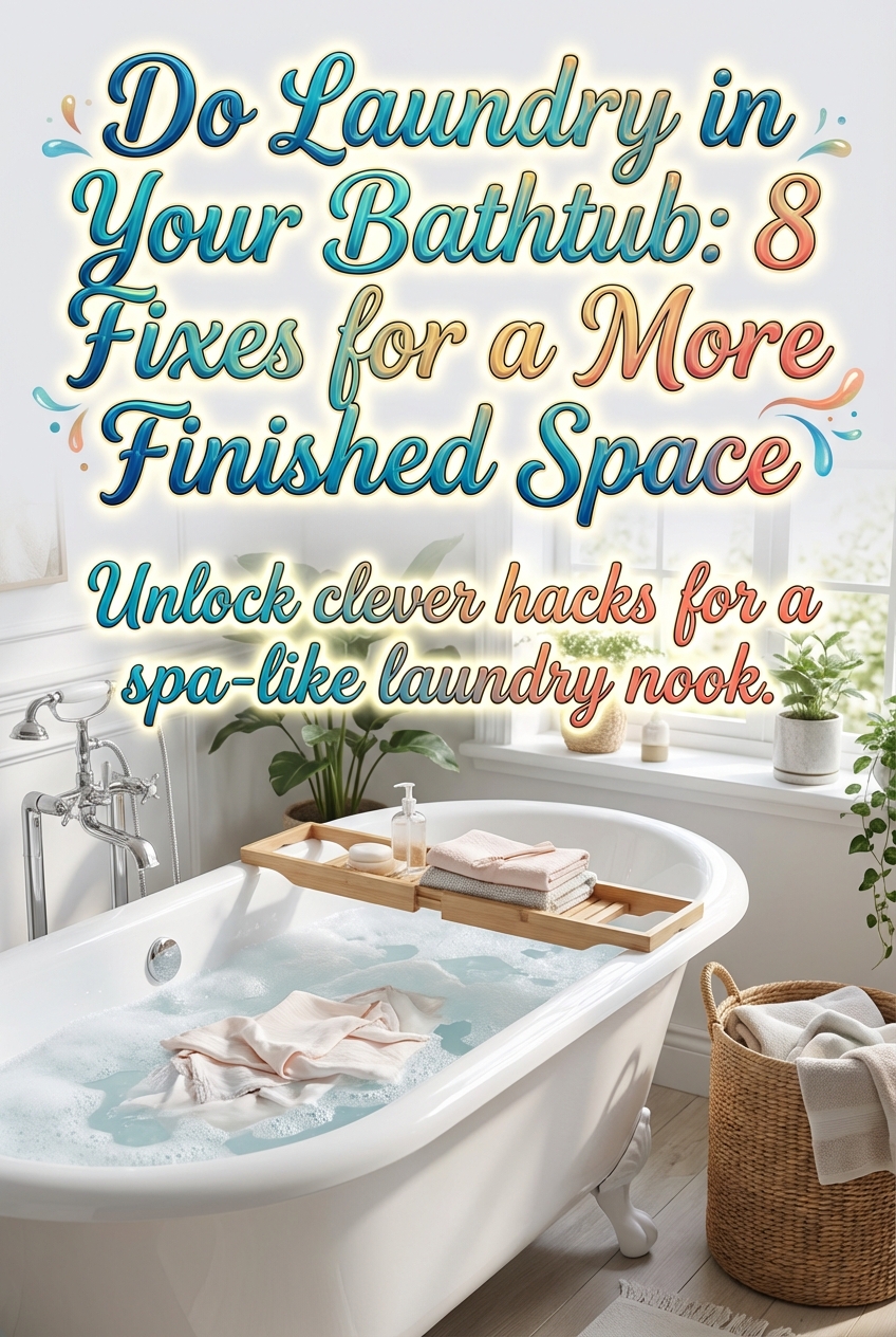 Do Laundry in Your Bathtub: 8 Fast Fixes for a More Finished Space - photo 2