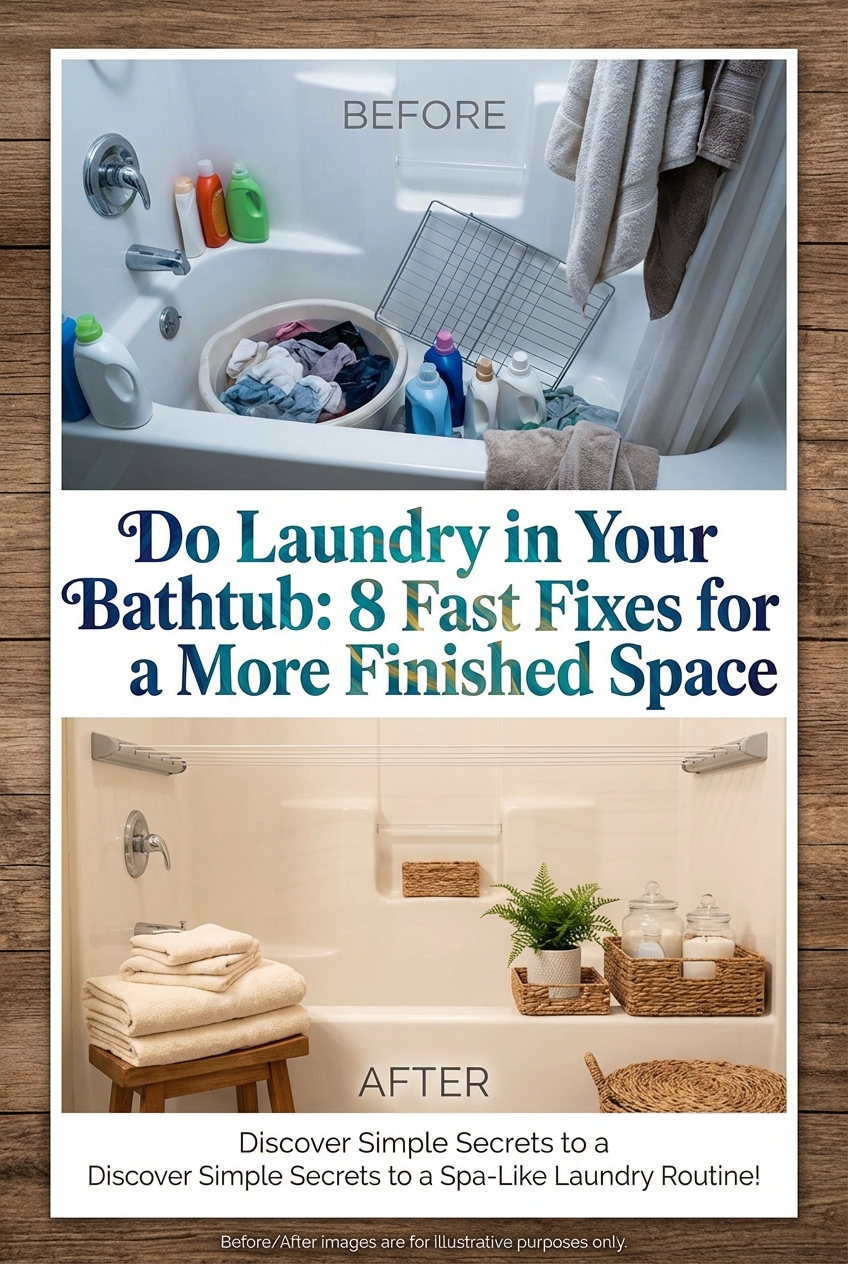 Do Laundry in Your Bathtub: 8 Fast Fixes for a More Finished Space - photo 5