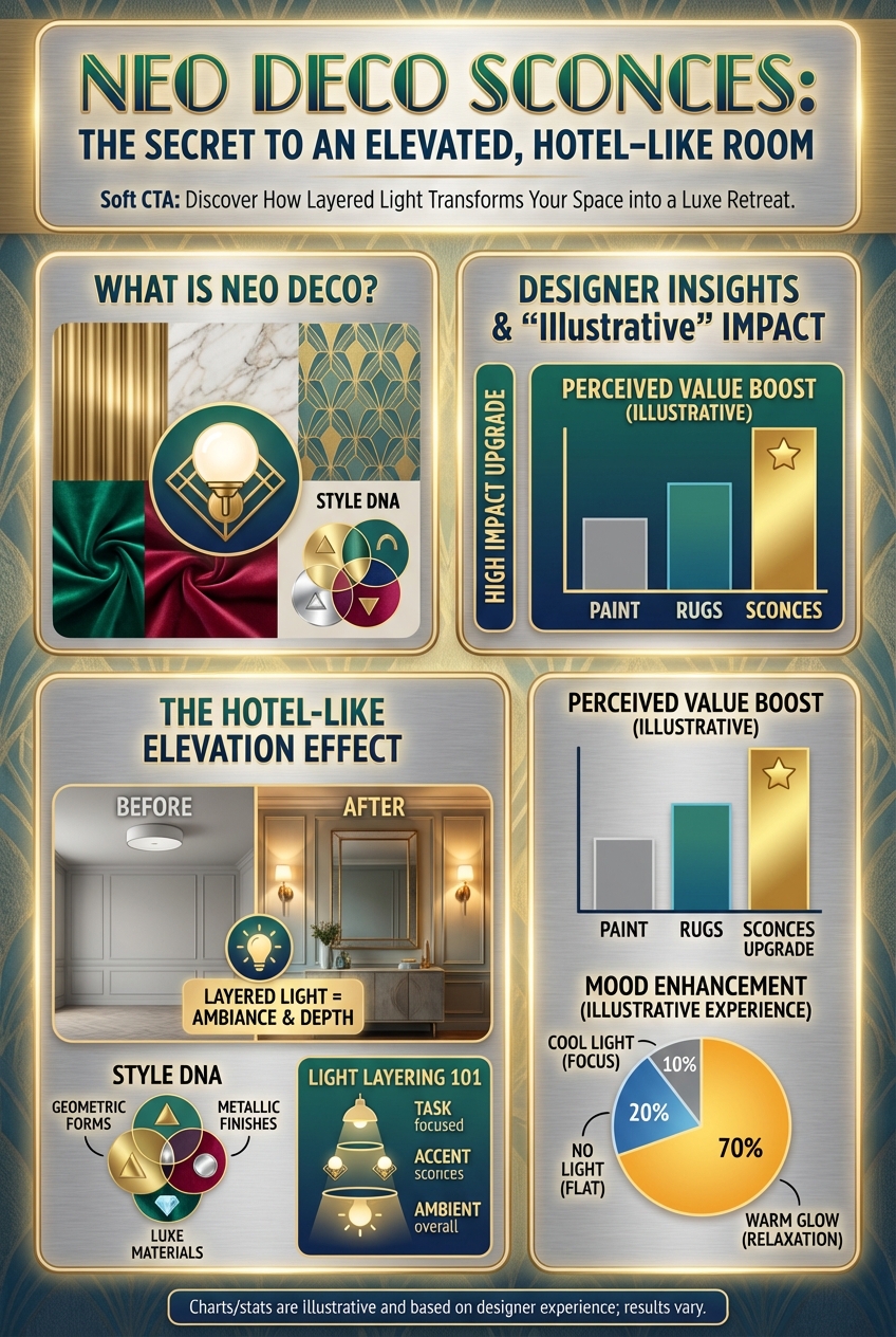 Neo Deco Sconces: The Secret to an Elevated, Hotel-Like Room - photo 4