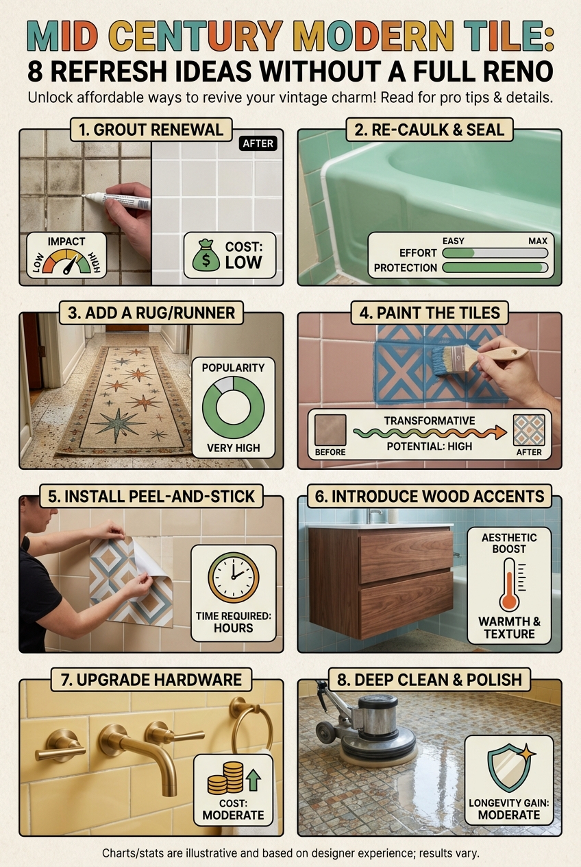 Mid Century Modern Tile: 8 Refresh Ideas Without a Full Reno - photo 3