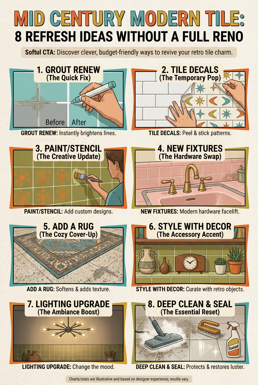 Mid Century Modern Tile: 8 Refresh Ideas Without a Full Reno - photo 4