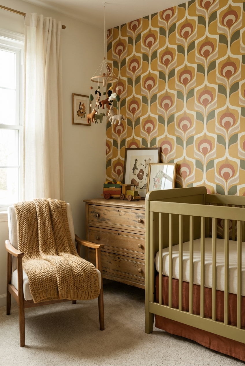 Throwback Kid Nursery Color Palette Ideas That Feel Vintage and Warm