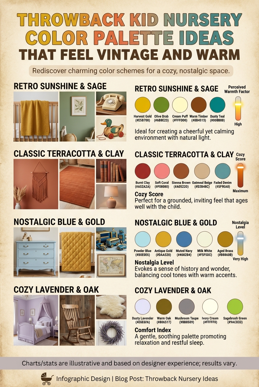 Throwback Kid Nursery Color Palette Ideas That Feel Vintage and Warm - photo 3
