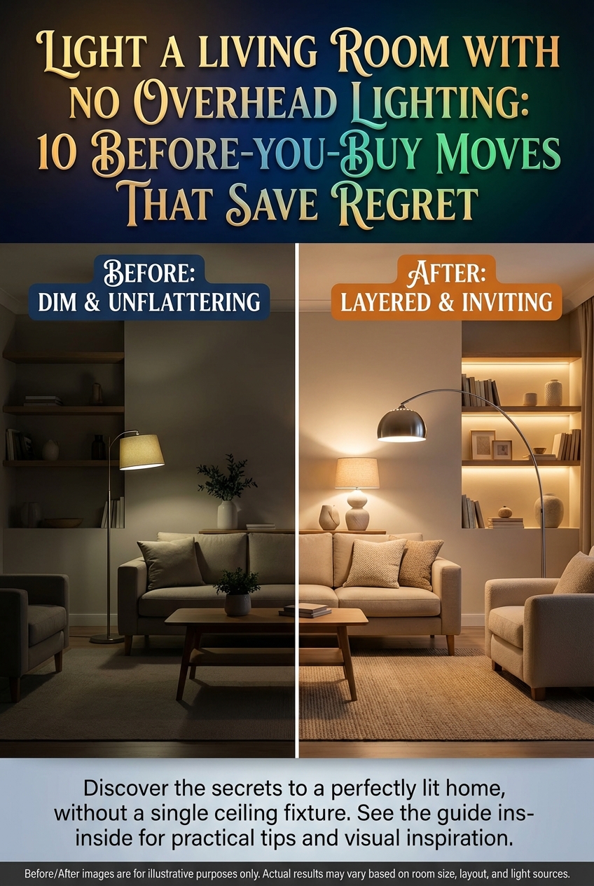 Light a Living Room with No Overhead Lighting: 10 Before – You – Buy Moves That Save Regret - photo 5