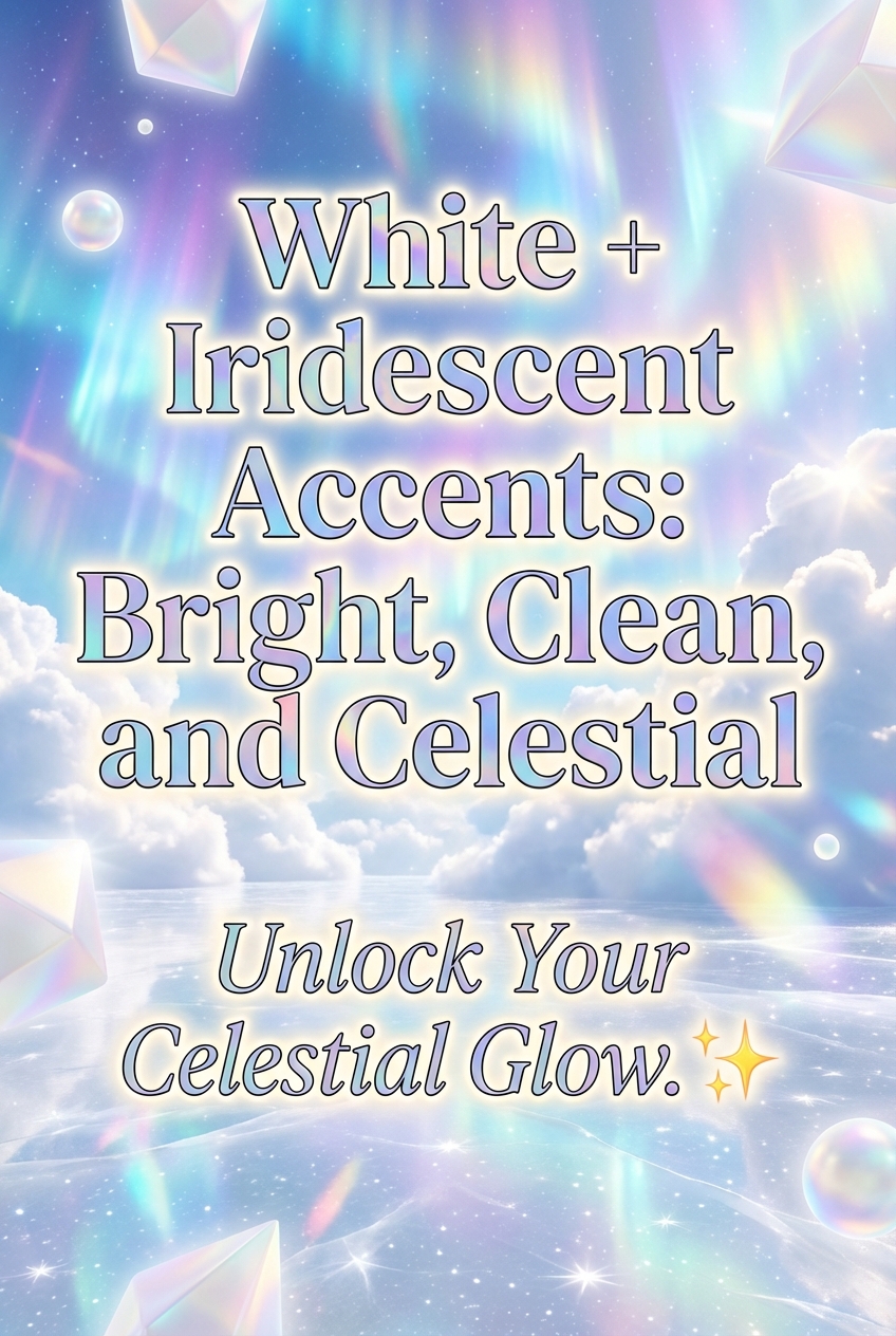White + Iridescent Accents: Bright, Clean, and Celestial - photo 2