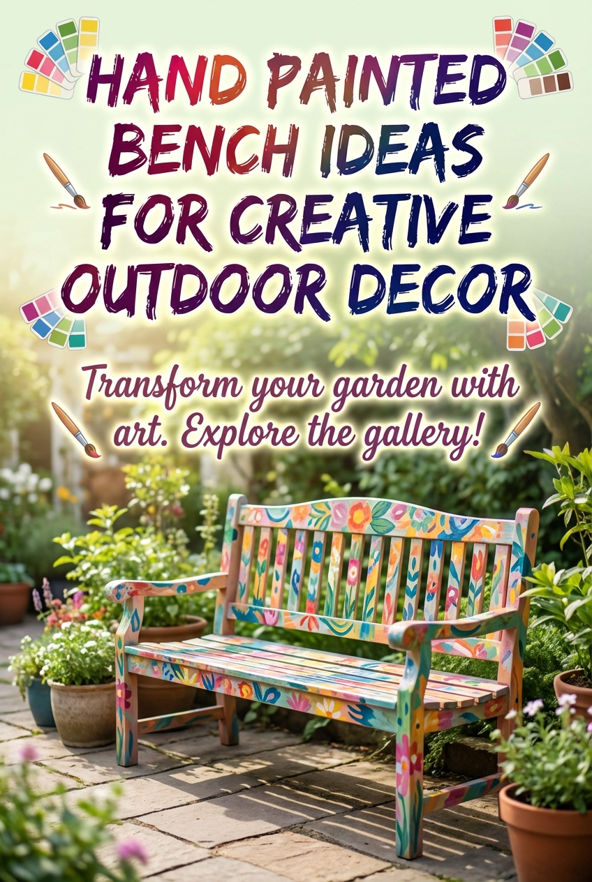 Hand Painted Bench Ideas for Creative Outdoor Decor - photo 2