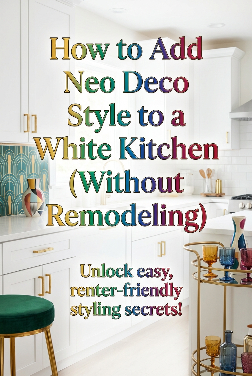 How to Add Neo Deco Style to a White Kitchen (Without Remodeling) - photo 2
