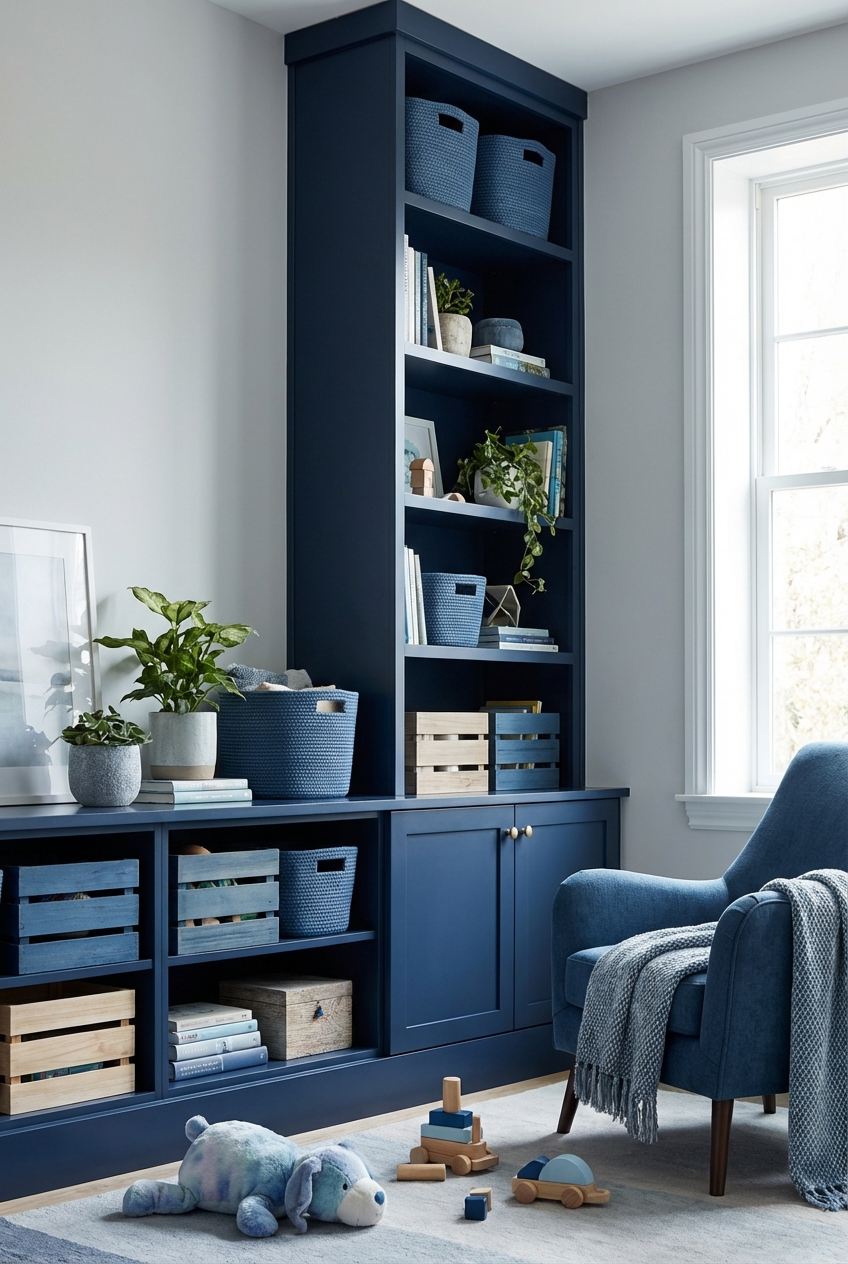 Cool Blue Toy Storage Ideas That Blend In with Decor