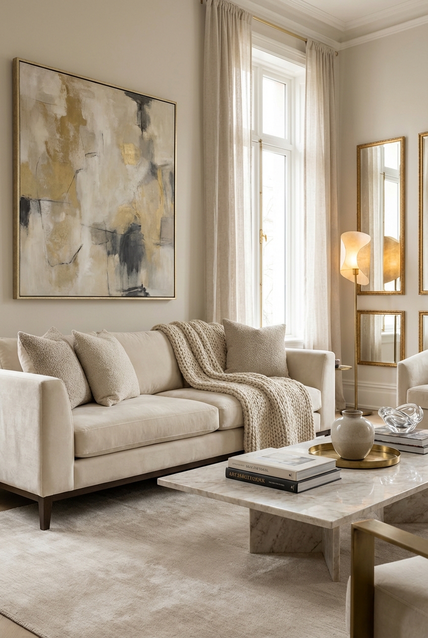 How to Make a Neutral Room Look Expensive (Glamoratti tricks)