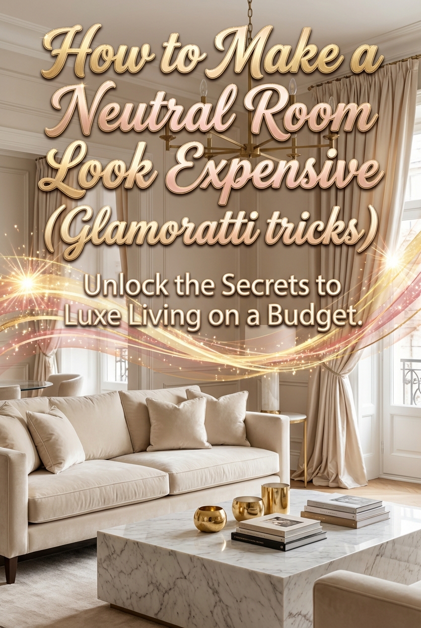 How to Make a Neutral Room Look Expensive (Glamoratti tricks) - photo 2