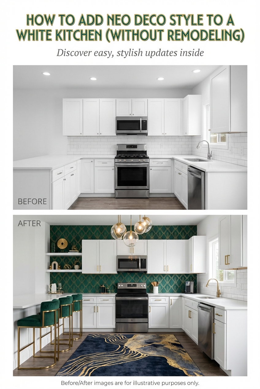 How to Add Neo Deco Style to a White Kitchen (Without Remodeling) - photo 5