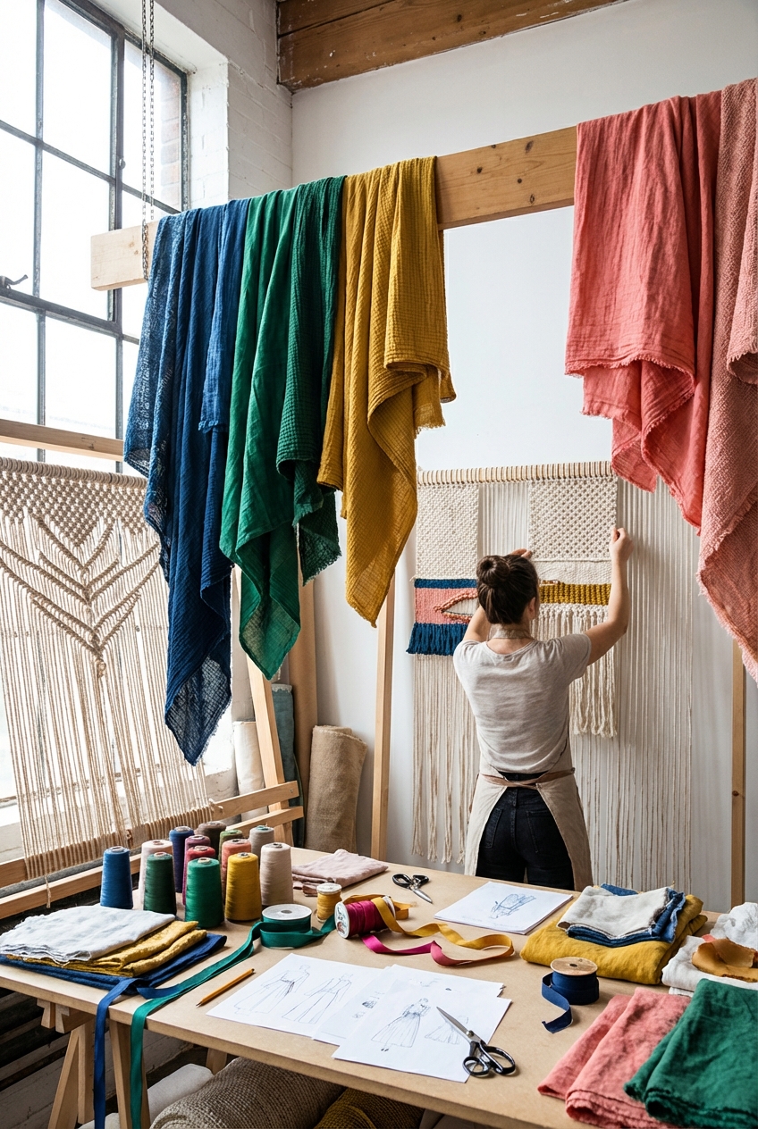 Laced Up Creative Studio Ideas: Textile Layers That Inspire