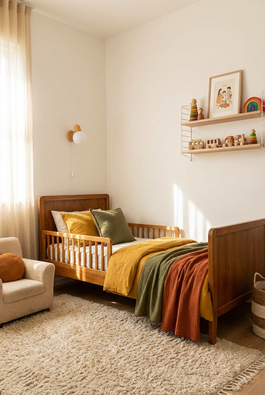 Throwback Kid Decor for a Toddler Room: Safe, cozy, and timeless