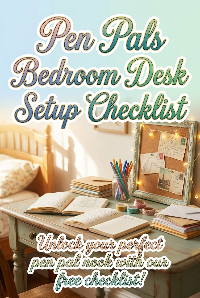 Pen Pals Bedroom Desk Setup Checklist - photo 2