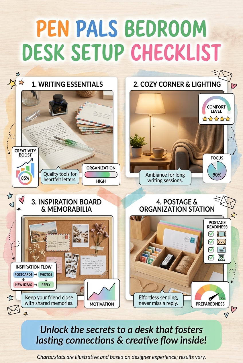 Pen Pals Bedroom Desk Setup Checklist - photo 3