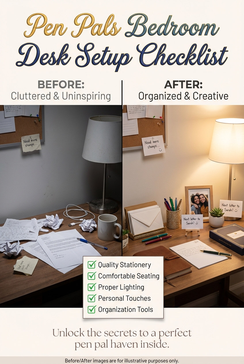 Pen Pals Bedroom Desk Setup Checklist - photo 5