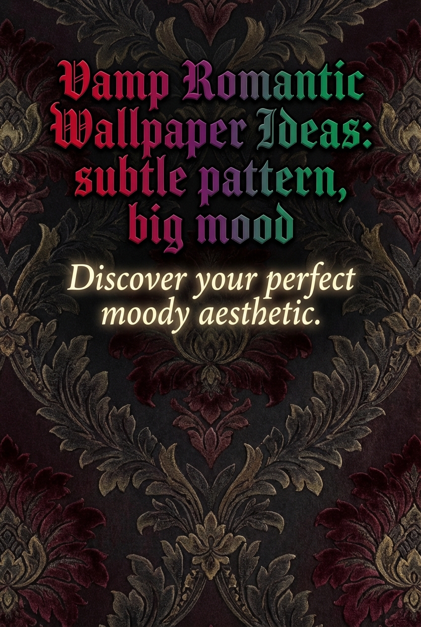 Vamp Romantic Wallpaper Ideas: subtle pattern, big mood - photo 2