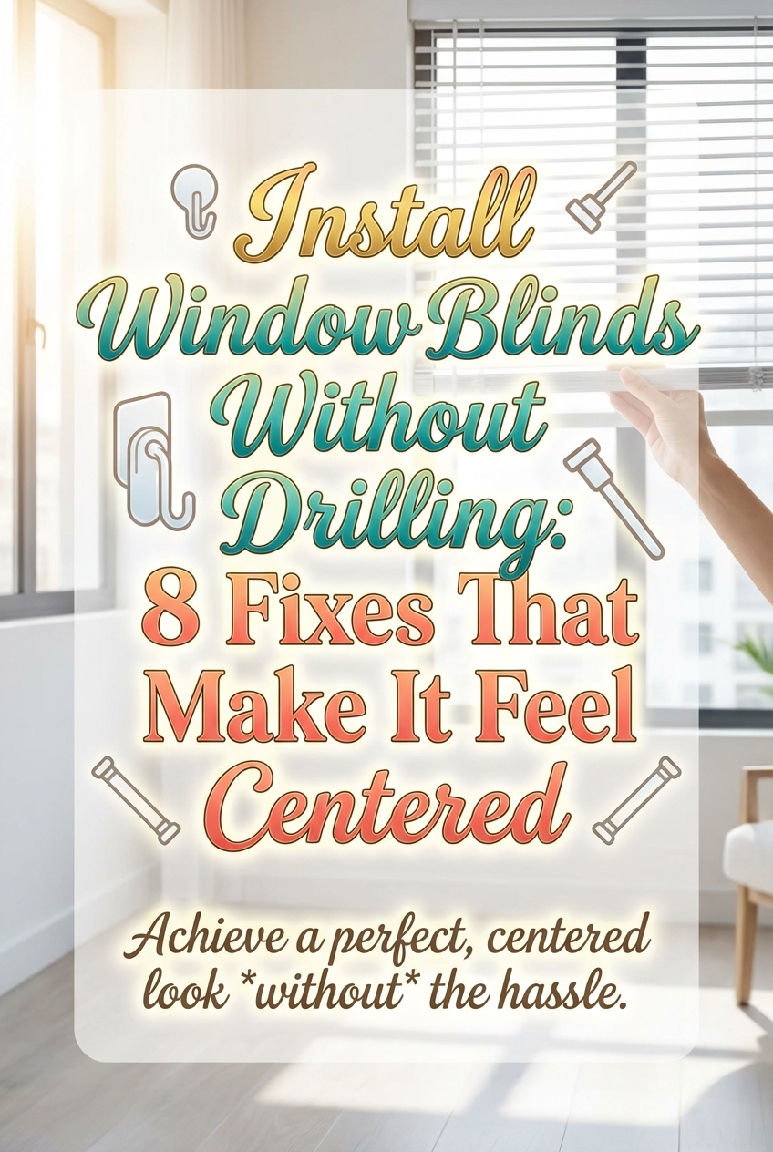 Install Window Blinds Without Drilling: 8 Fixes That Make It Feel Centered - photo 2