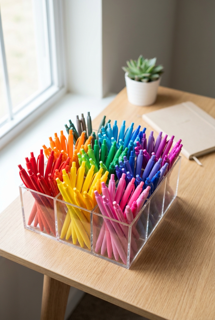 How to Store Pens by Color (Pretty, Not Overdone)