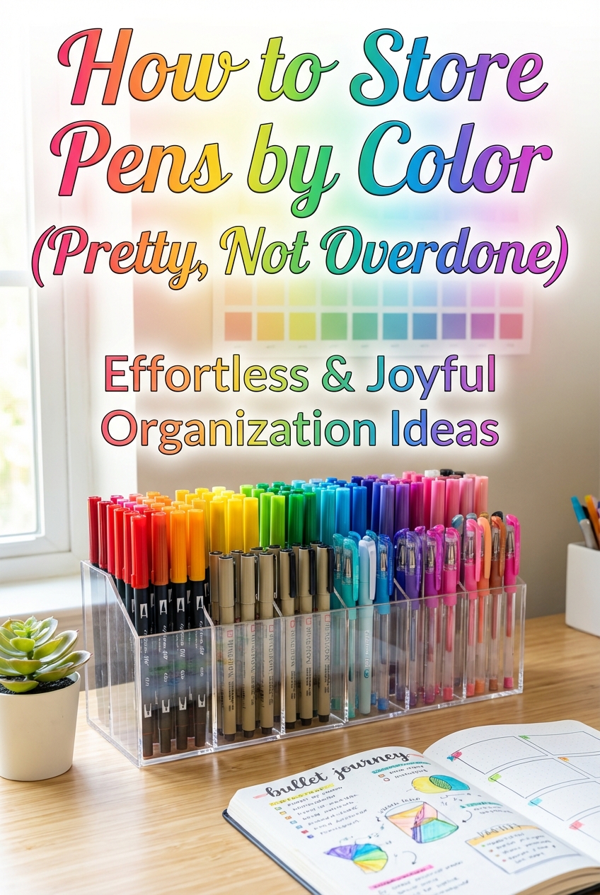 How to Store Pens by Color (Pretty, Not Overdone) - photo 2