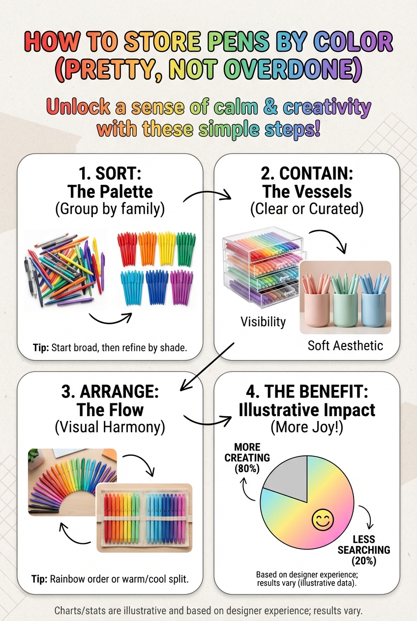 How to Store Pens by Color (Pretty, Not Overdone) - photo 4