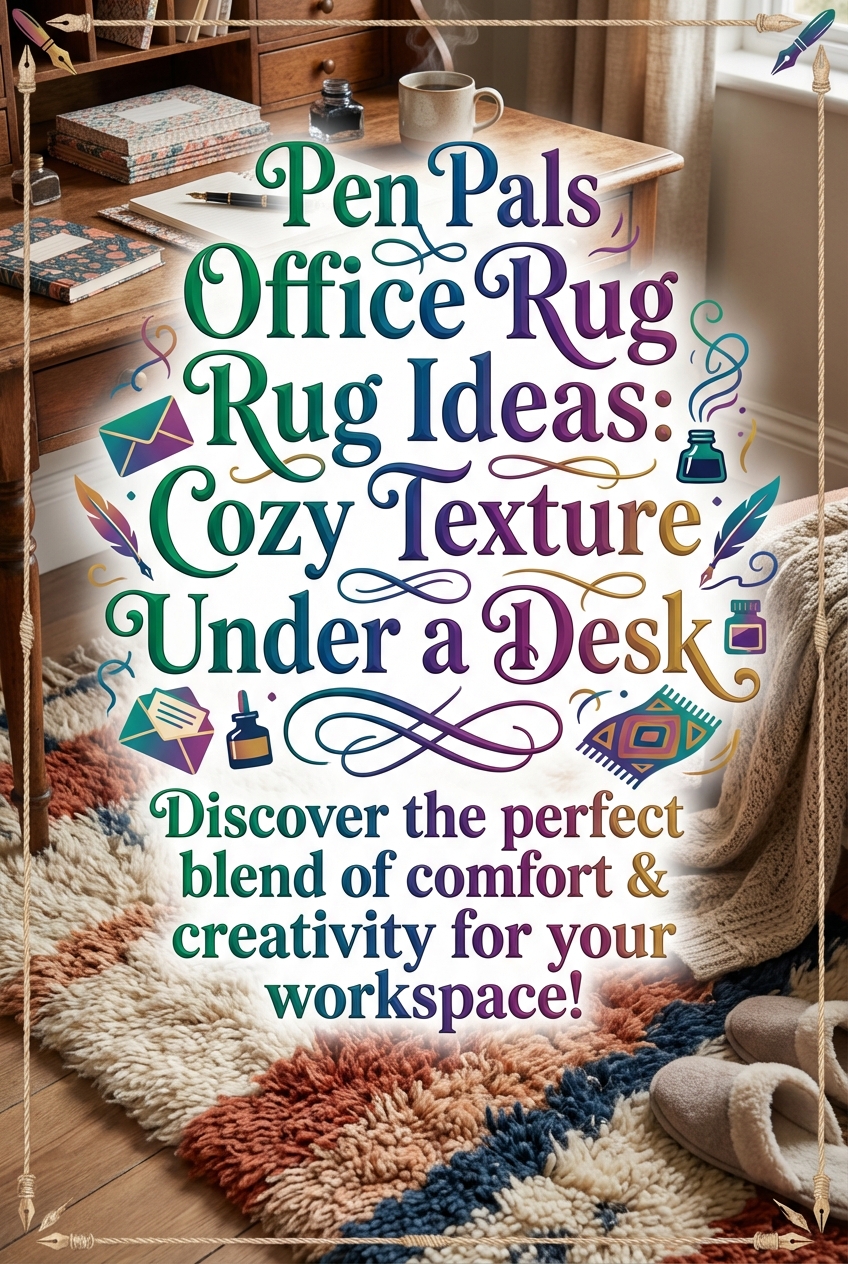 Pen Pals Office Rug Ideas: Cozy Texture Under a Desk - photo 2