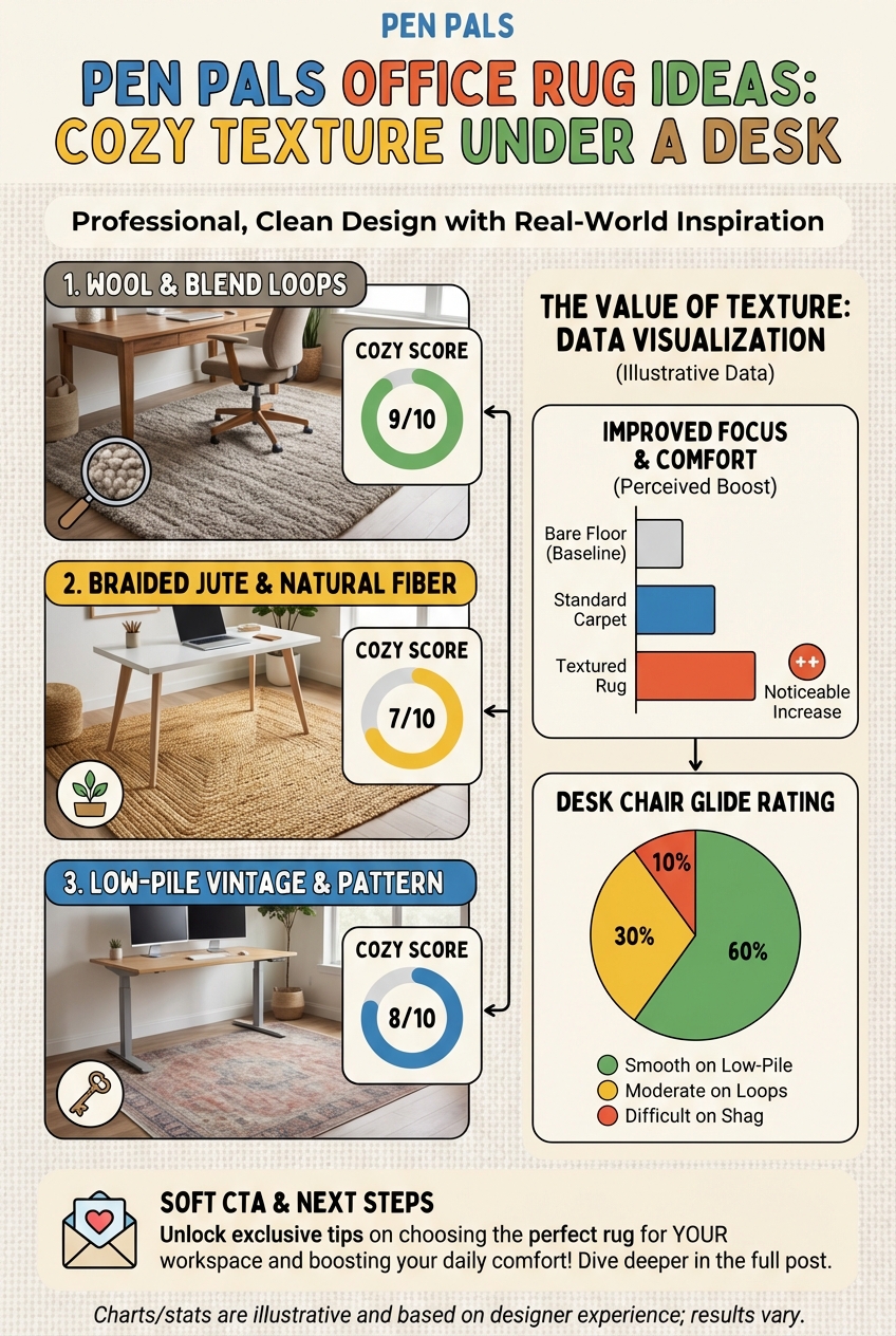 Pen Pals Office Rug Ideas: Cozy Texture Under a Desk - photo 3