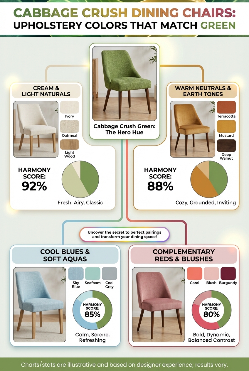 Cabbage Crush Dining Chairs: Upholstery Colors That Match Green - photo 3
