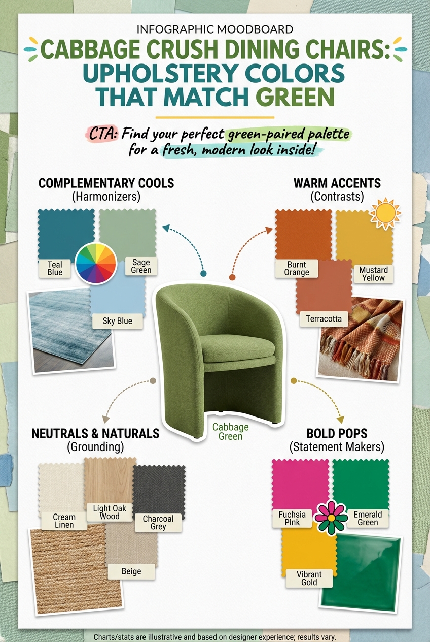 Cabbage Crush Dining Chairs: Upholstery Colors That Match Green - photo 4