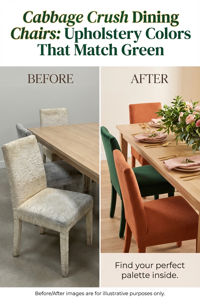 Cabbage Crush Dining Chairs: Upholstery Colors That Match Green - photo 5