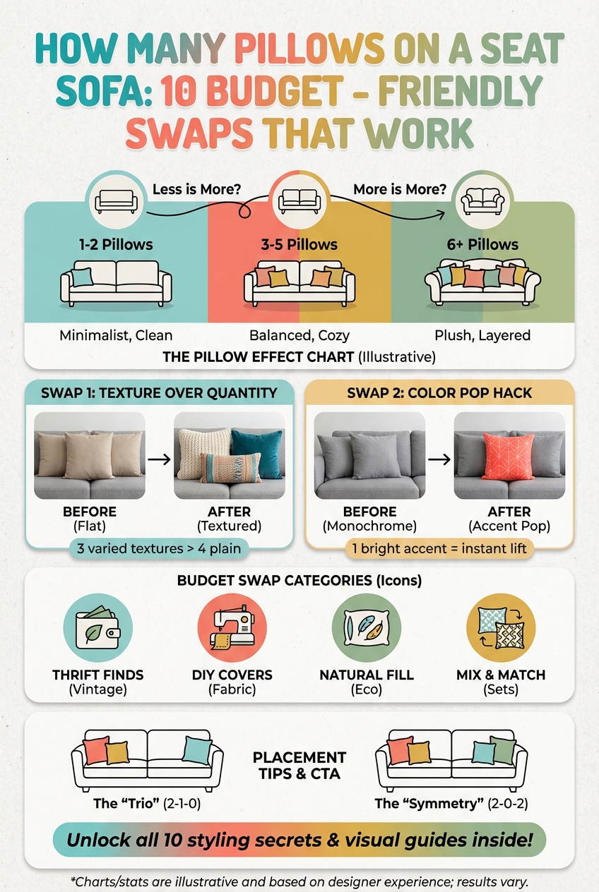 How Many Pillows on a Seat Sofa: 10 Budget – Friendly Swaps That Work - photo 4