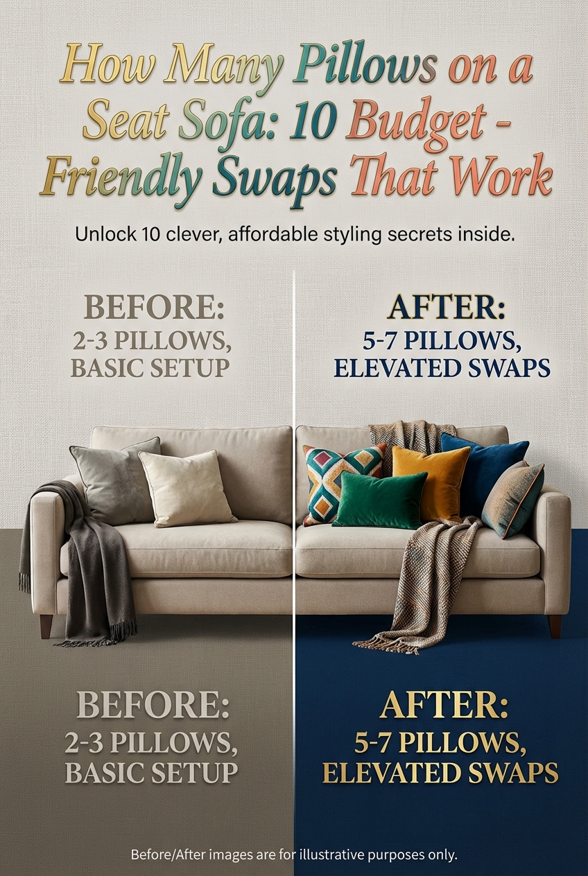 How Many Pillows on a Seat Sofa: 10 Budget – Friendly Swaps That Work - photo 5