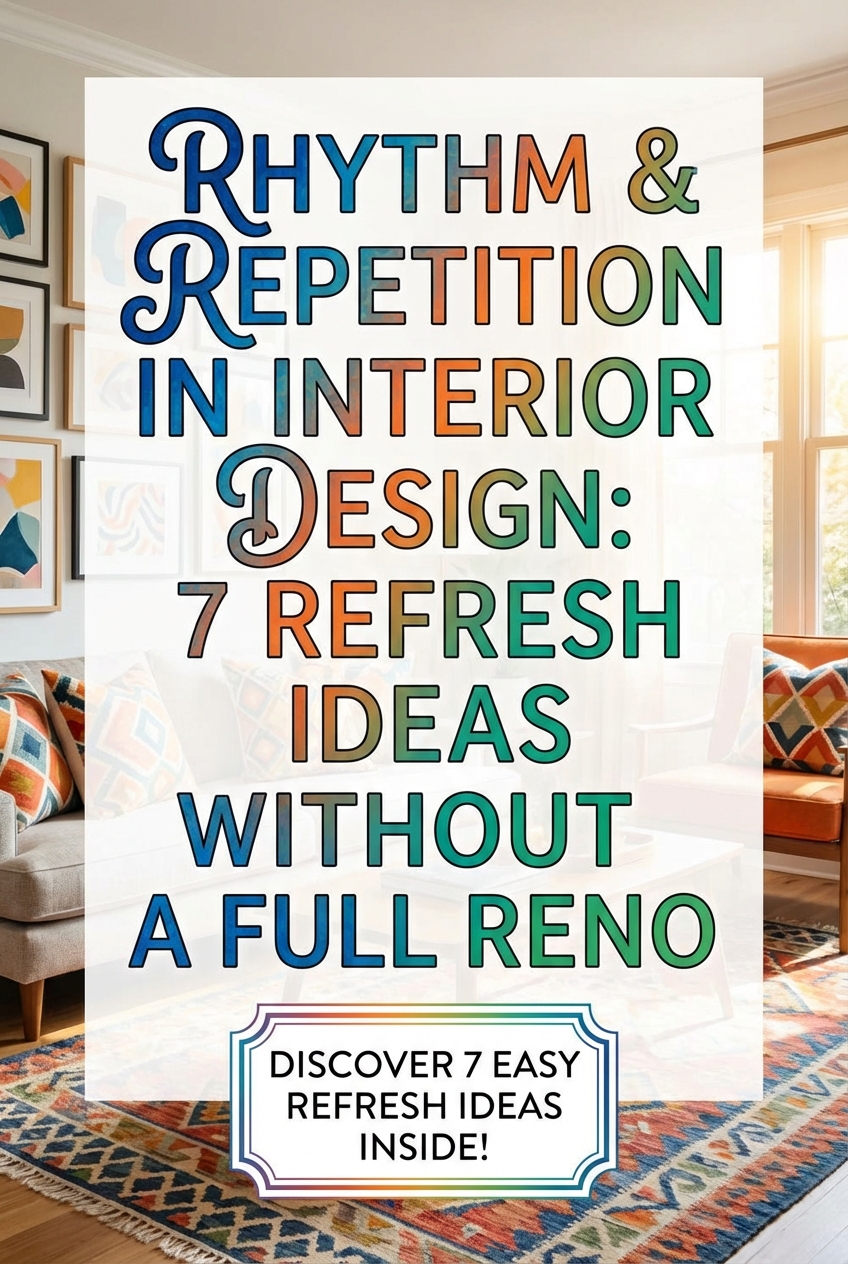 Rhythm and Repetition in Interior Design: 7 Refresh Ideas Without a Full Reno - photo 2